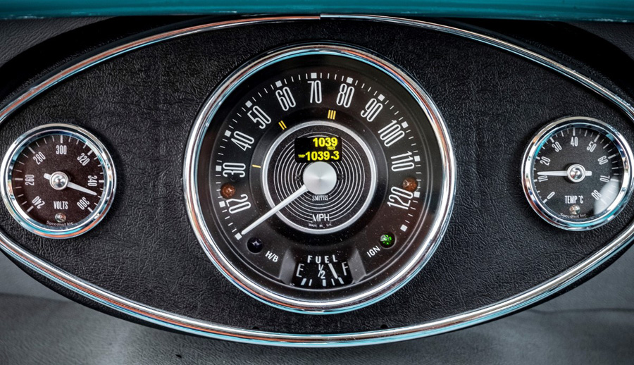 The electric Austin Mini speedometer